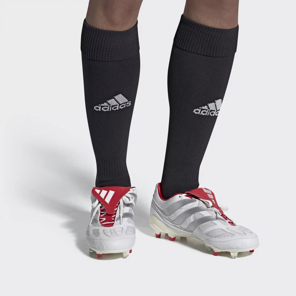 Adidas Predator Precision Firm Ground David Beckham Tacos de Futbol Blancos Para Hombre (MX-92562)